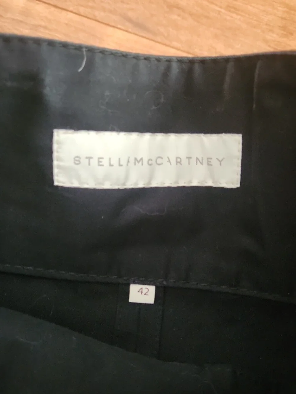 Stella McCartney Black High-Waist Pleated Pencil Skirt